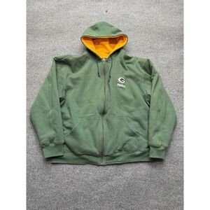 Green Bay Packers Zip‎ Up Jacket Men's Thermal Lined Size XL